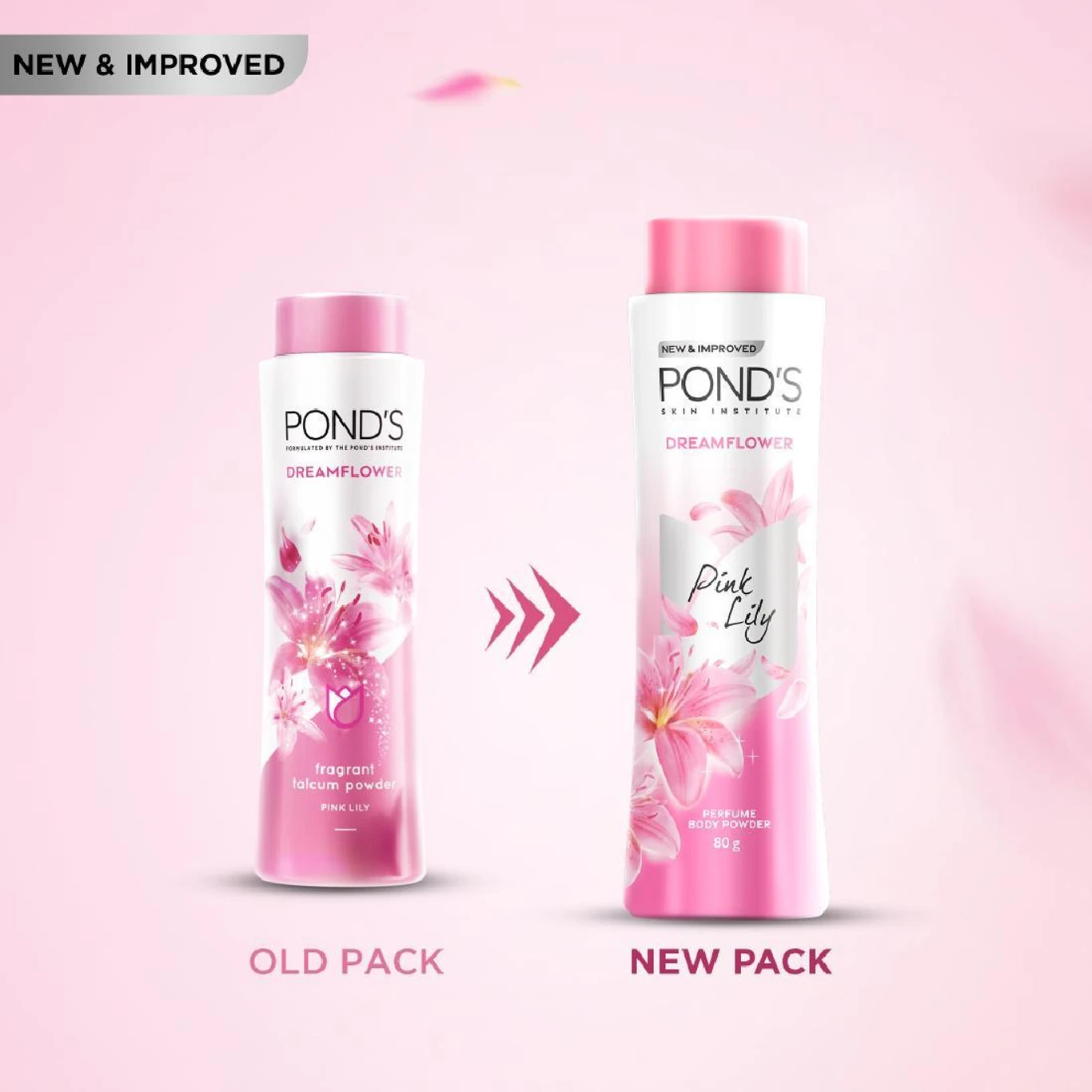 POND's Dreamflower Fragrant Talcum Powder Pink Lily