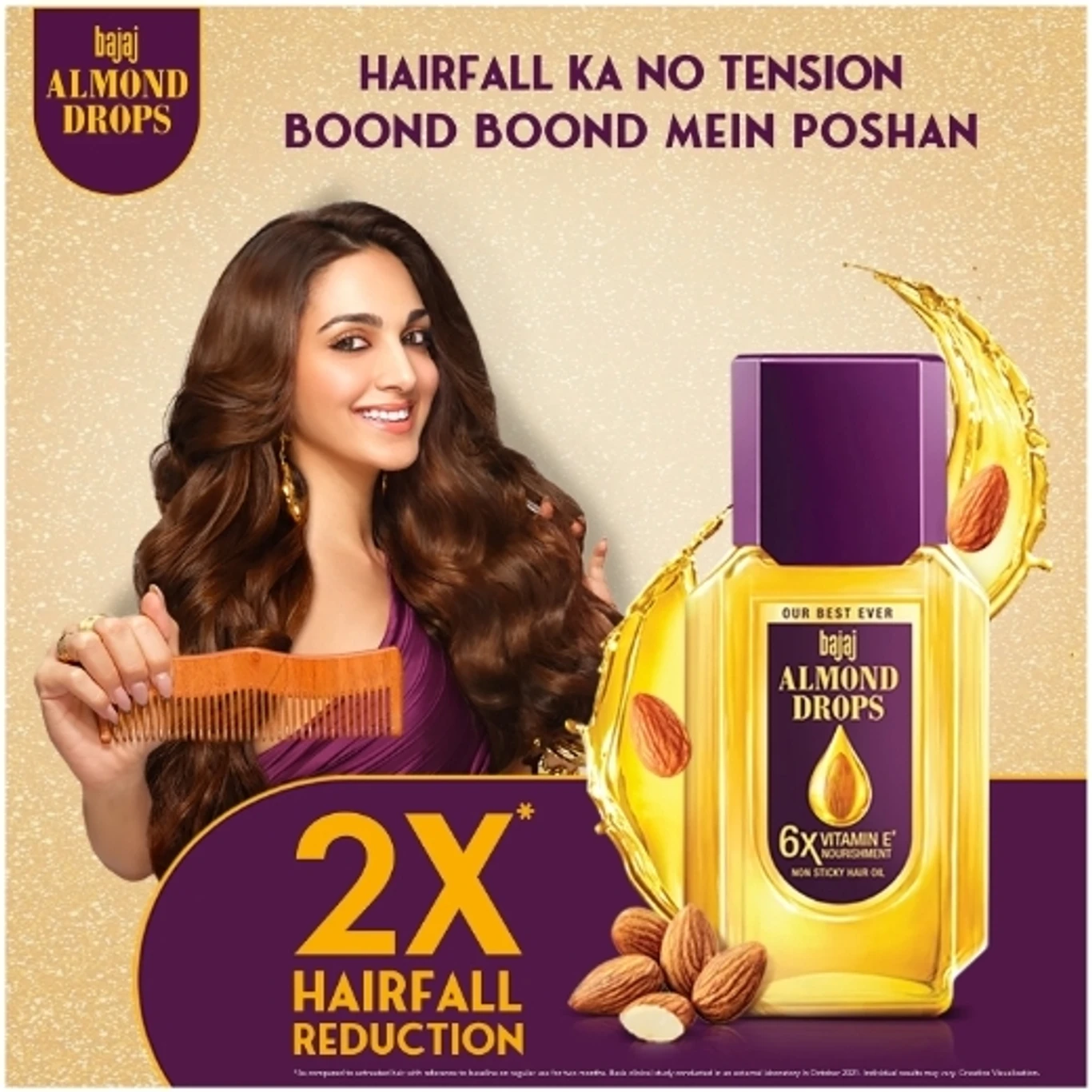 BAJAJ Almond Drops with 6X Vitamin E Nourishment for 2X Hairfall Reduction  Hair Oil